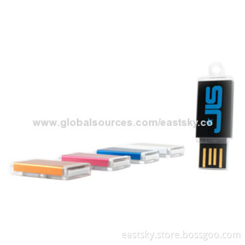 Customized Colorful Mini USB Flash Drive with Up to 32GB Memory Capacity